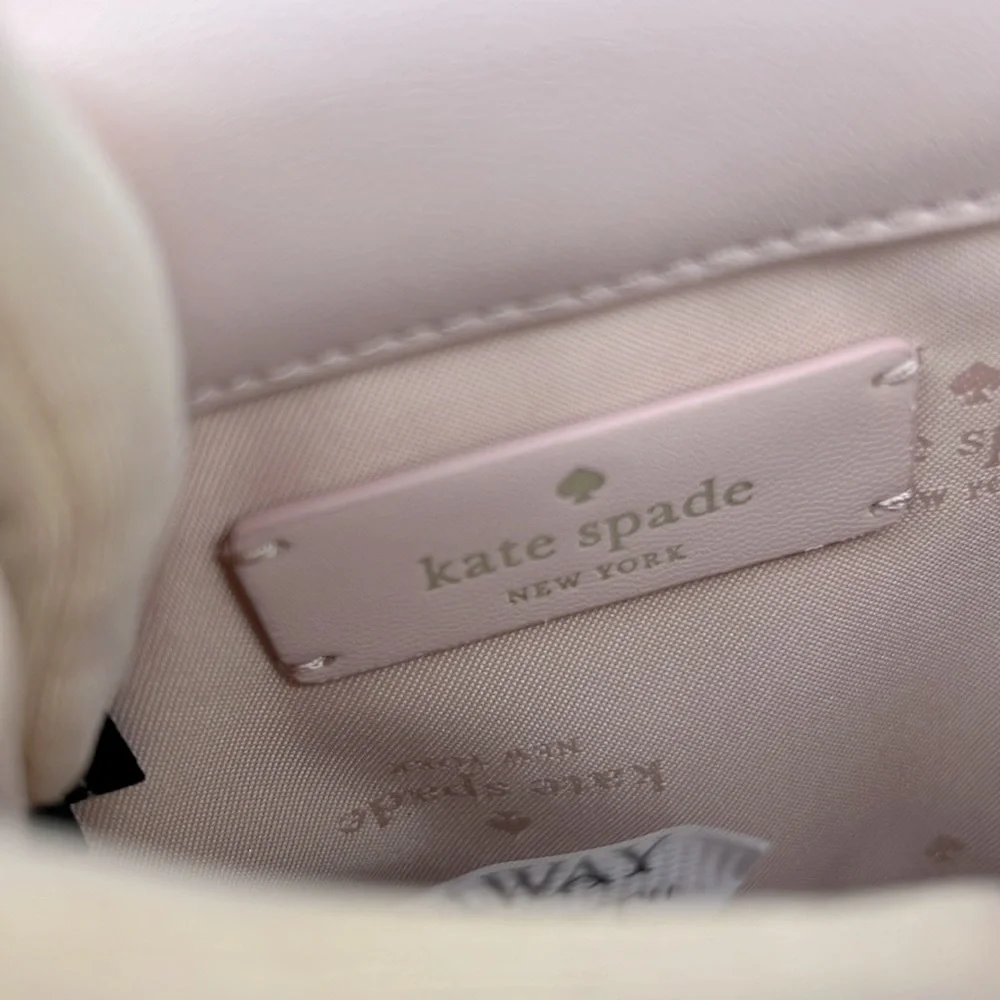 Kate Spade Carey Faux Fur Quilted Micro Flap Crossbody Rose Smoke